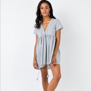 Princess Polly Maritimo Mini Dress Beige